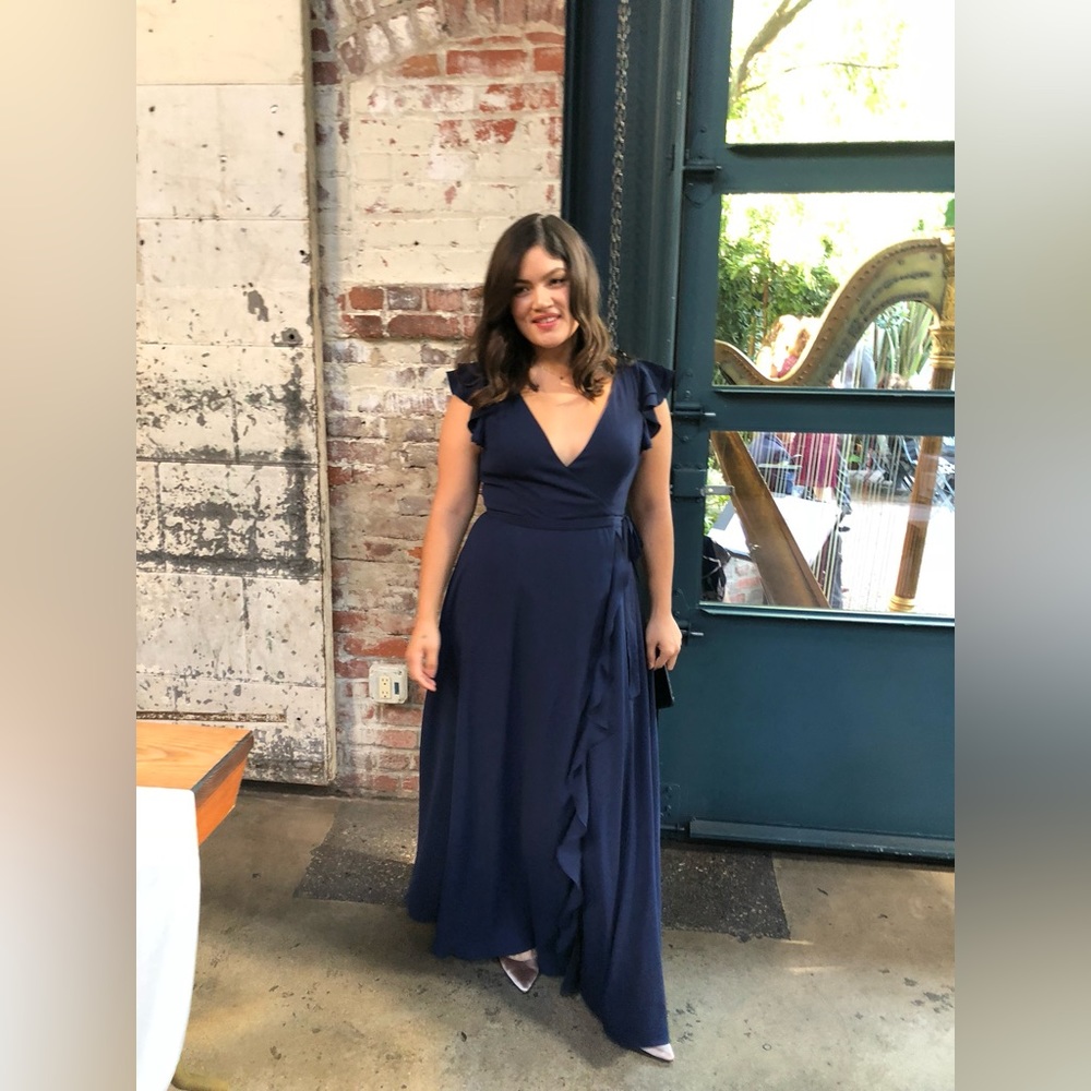 Fame & Partners Navy Maxi Dress